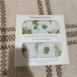 Addison Belle Organic Cotton Fitted Crib Sheet